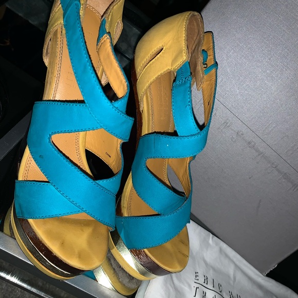 Eric Rutberg Alist platform wedge size 9 - Picture 2 of 4